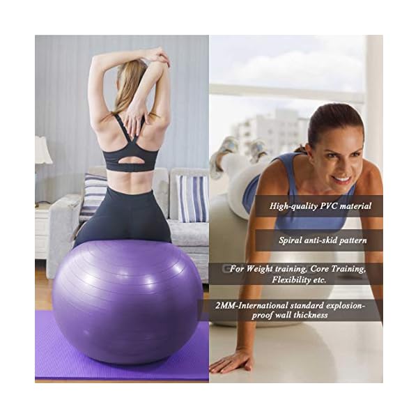 GYMBOPRO-Exercise-Ball-25cm55cm65cm75cm-with-PumpAnti-Burst-Anti-Slip-Gym-BallYoga-Ball-Balance-Ball-for-Fitness-Pilates-Yoga-Gym GYMBOPRO Exercise Ball 25cm/55cm/65cm/75cm with Pump,Anti-Burst & Anti-Slip Gym Ball,Yoga Ball Balance Ball for Fitness…