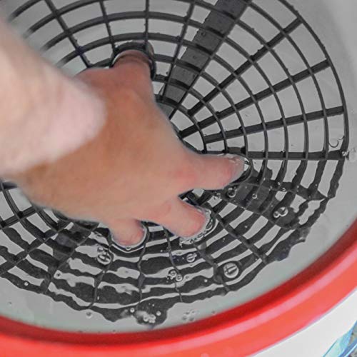 VIKING Car Wash Bucket Insert Grit Trap for Car Cleaning Wash and Detail Kits, Black, 2 Pack