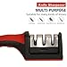 Professional Kitchen Knife Sharpener, Hand-Held Knife Sharpener Kit, Tungsten Steel and Ceramic Rod Sharpener Household Knife Sharpener Senzu Knife Set with Sharpening