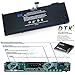 DTK 10.95V 6800mAh 74Wh Laptop Battery for MacBook 15'' A1321 A1286 (Only for 2009 2010 Version) Fit MB985 MB986J/A MC118 + 2PCS Screwdrivers