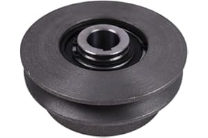 Clutch Single Pulley V-Belt Drive for Honda and Engines, 5 in Pulley, 1 in Bore with 1/4 in Keyway, Compatible with 13 Lawn M