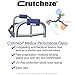 Crutcheze Walker Padded Hand Grip Covers Premium Designed in USA Moisture Wicking, Comfort, Fashion, Washable - Walker Handle Cushion - Mobility Aid Accessories (Blue)