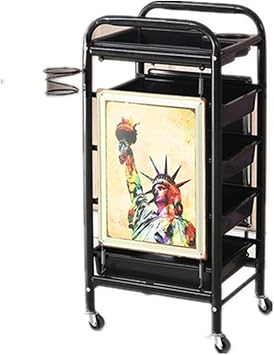 Salon Tray Trolley Beauty Rolling Storage Cart Stylist