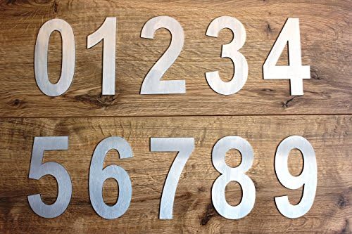 COBBLER Stainless Steel Door Numbers, Set of 10 Numbers, 2 inch