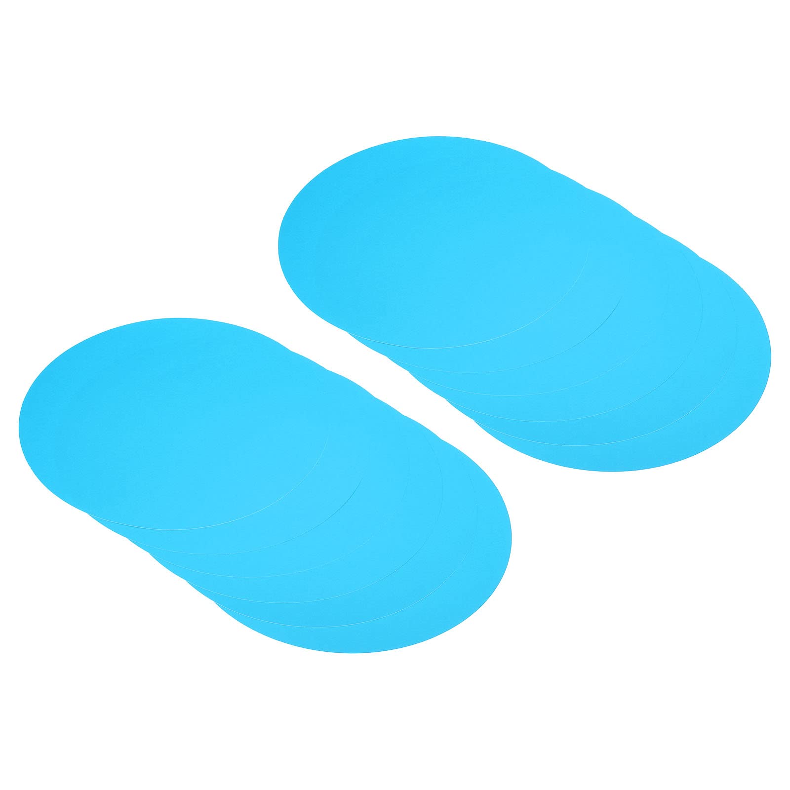 PATIKIL 9.8-inch Round Cardboard Paper, 40 Pcs Blank Disc Circles Slices for Party Decorations DIY Craft Arts Drawing Painting Writing, Blue