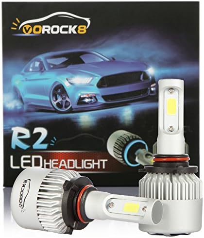 R2 COB PS24W 5202 H16 8000LM LED Headlight Conversion Kit, Low beam headlamp, Fog Driving Light, DRL lamp,HID or Halogen Head light Replacement, 6500K Xenon White, 1 Pair- 1 Year Warranty