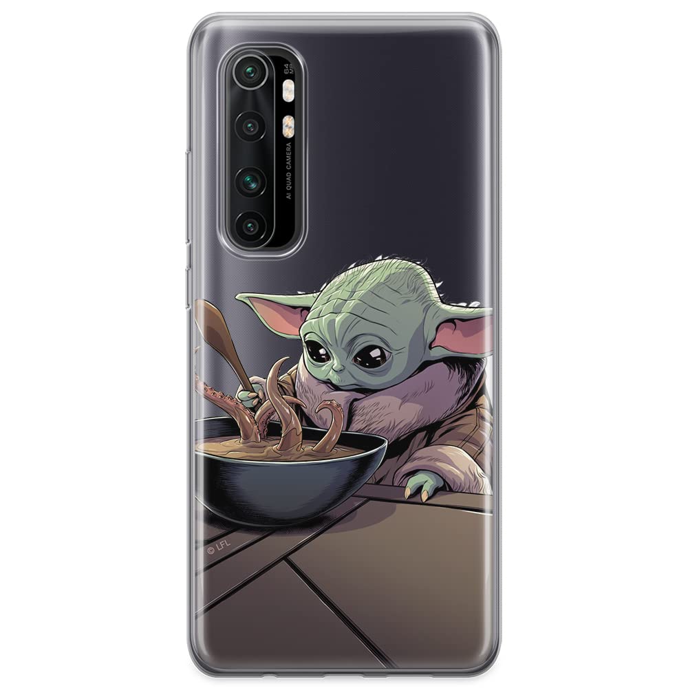 ERT GROUP mobile phone case for Xiaomi MI NOTE 10 Lite original and officially Licensed Star Wars pattern Baby Yoda 027 optimally adapted to the shape of the mobile phone, partially transparent