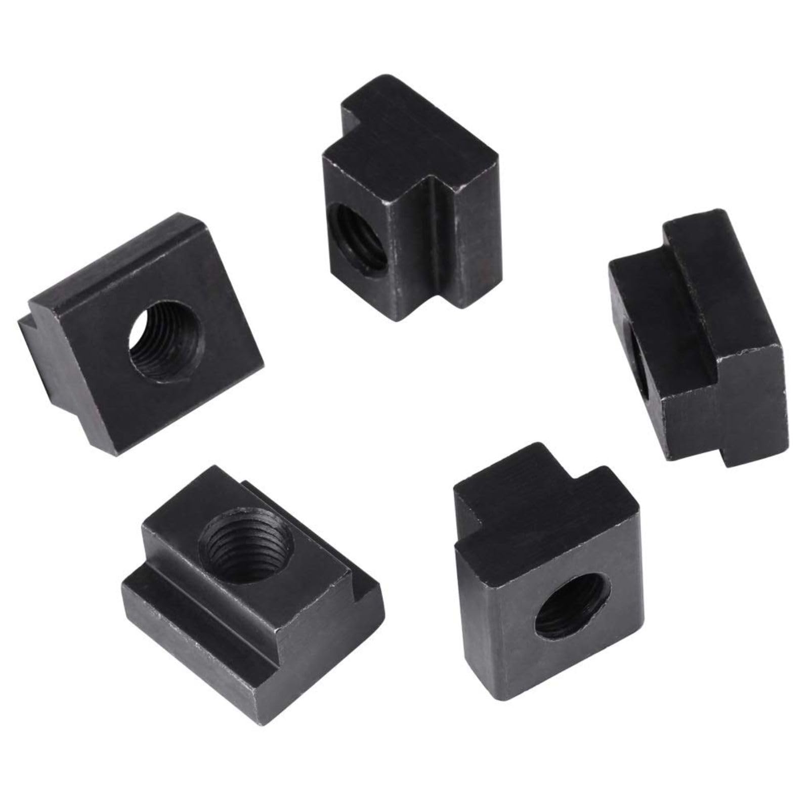 Jadeshay T Slot Nut,M12 5 Pieces T-Slot Nuts T Track Sliding Nuts T-nut Block Fit Into T-Slots in Machine Tool Tables Suitable for Aluminum Profile and Woodworking