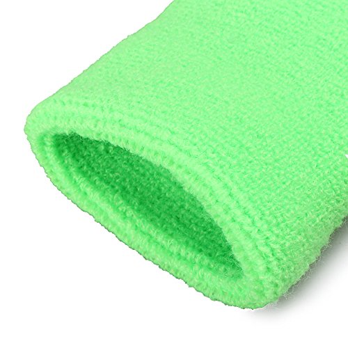 image for Mallofusa 10 Pack Colorful Sports Basketball Football Absorbent Wristb