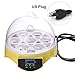 Egg Incubator Noeler Digital Incubators for Chicken Duck Goose Quail Birds Fertile Eggs for Hatching (7 Egg Incubator)