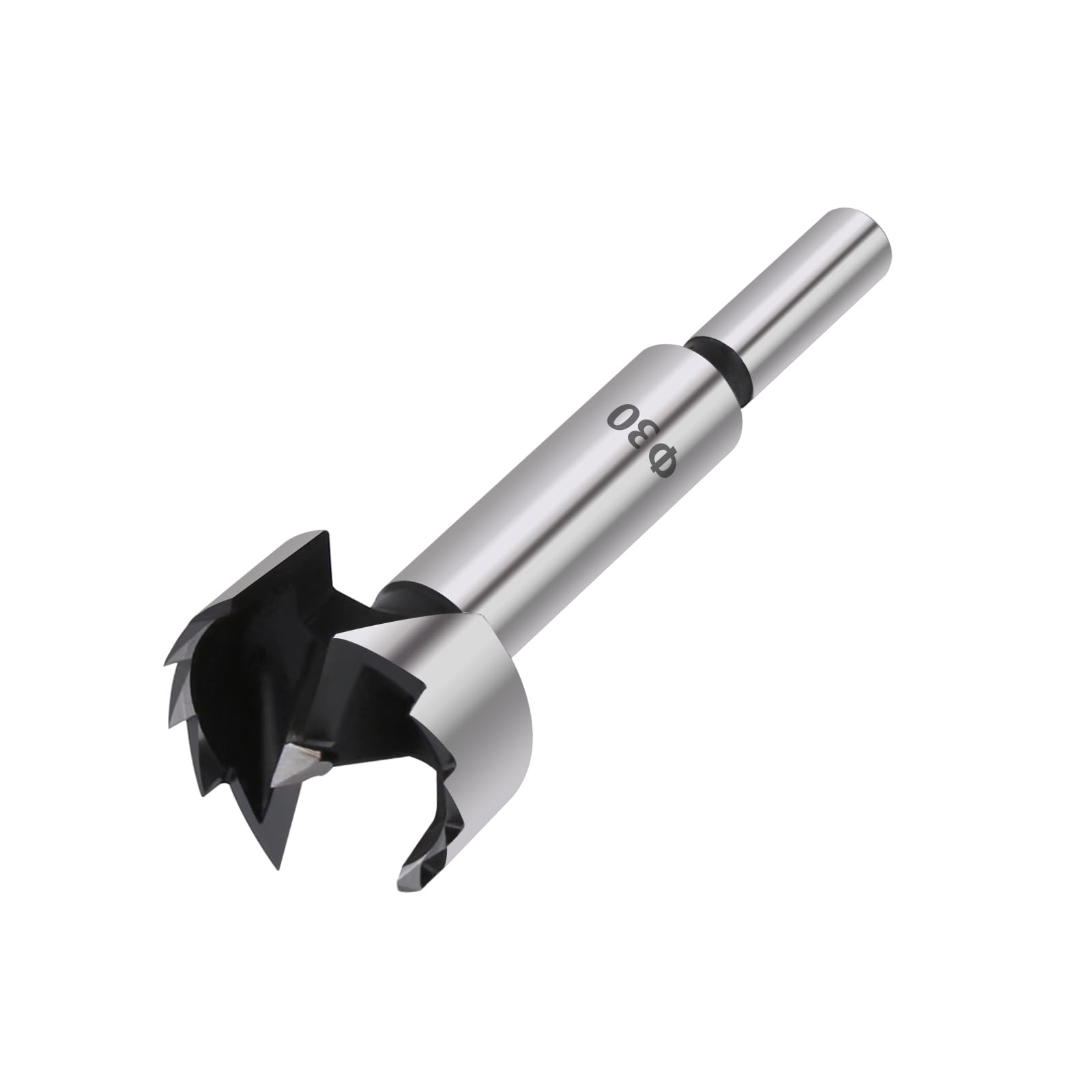 Vearter 30mm Forstner Drill Bit, High Carbon Steel Multi-Tooth Woodworking Tools Forstner Bits with Round Shank, Hinge Drill Bit for Solid Wood, MDF, Plastic, Particleboard, Plywood — image 1
