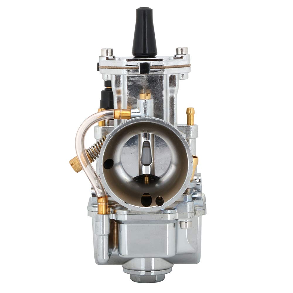 Motorcycle PWK 34MM Carburetor Carb For gy6 125cc 150cc 170cc 200cc 250cc 300cc 2T 4T - Chrome