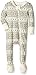 Burt's Bees Baby Baby Boys Sleeper Pajamas, Zip-Front Non-Slip Footie PJs, Organic Cotton