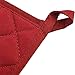 Potholders Set Trivets Kitchen Pot Holders Heat Resistant Pure Cotton Coasters Hot Pads Pot Holders Set of 6 for Everyday Cooking and Baking by 7 x 7 Inch (Wine)