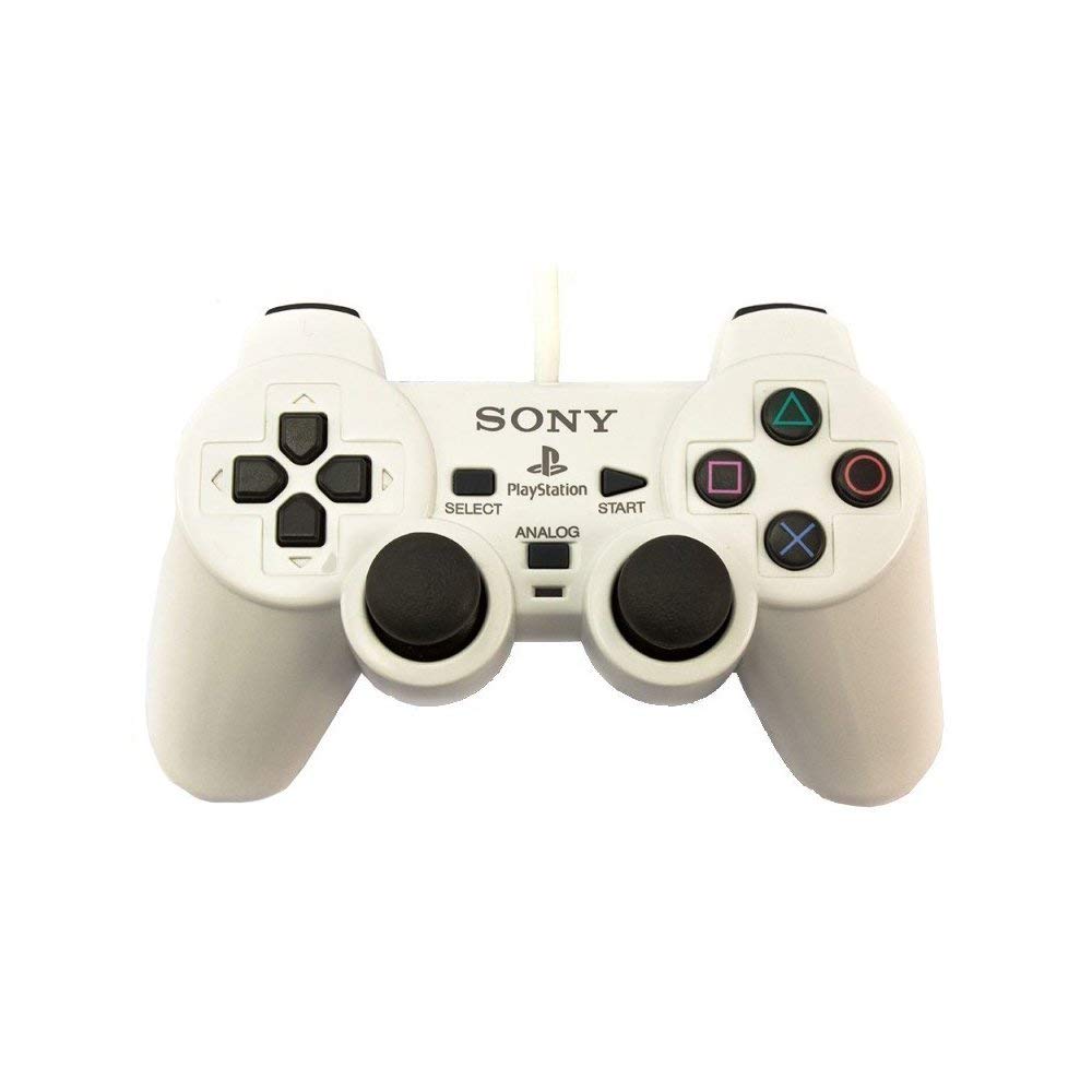 PlayStation 2 Dualshock 2 Analog Controller Ceramic White (Renewed)