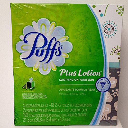 Puffs Plus Lotion Tissues - 4 Boxes - Image 2