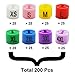 Meta-U Color-Coding Time-Saver Size Marker– Customer and Staff Can Quickly Identify Garment Size in Store – 8 Size Set (XS-4XL) /200 Pcs