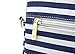 Canvaslove Navy Stripe Water Resistant Light Weight Laptop Shoulder Messenger Bag for MacBook Air Pro 13 inch,MacBook 14 inch,Surface Laptop 13.5 inch and 13.3 Inch-14 inch Laptop