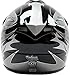 Youth Kids Offroad Gear Combo Helmet Gloves Goggles DOT Motocross ATV Dirt Bike Motorcycle Silver Black - XL