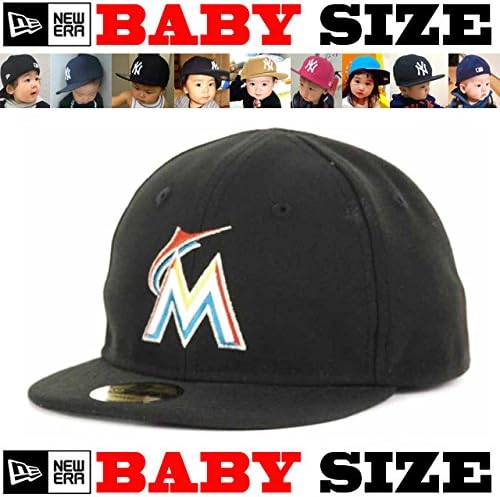 Amazon Co Jp Newera ニューエラ Baby ベビーサイズ My1st 59fifty Cap 赤ちゃんサイズ ブラック イチロー 黒 マイアミマーリンズ 服 ファッション小物