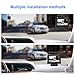 Yakry Backup Camera Wireless 4.3'' Monitor Kit for Car/SUV/Minivan/Pickup Waterproof License Plate Rear View /Front View Camera 6 White Light LED Night Vision Guide Lines ON/OFF