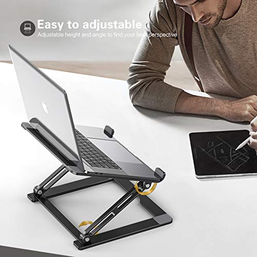 Laptop Stand for Desk, YoFeW Aluminum Laptop Riser Holder, Ergonomic