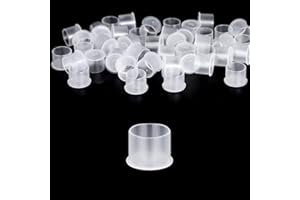 UPTATSUPPLY Tattoo Ink Caps with Base Disposable 1000pcs Ink Cups Tattoo Ink Caps Large 17MM