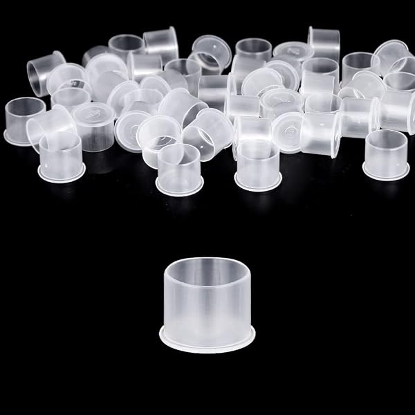 1000 Stück Tattoo Farbbecher – Einweg-Microcups Für Tätowierer, Mit Standfuß, 3 Größen (S, M, L)