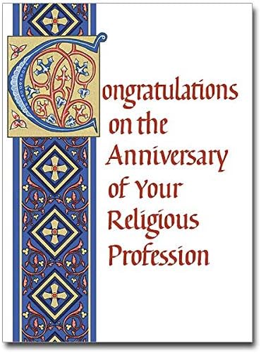 Amazon Com Congratulations Religious Profession Anniversary Card Furniture Decor