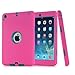 HT Ultra Slim Hybrid Dual Layer Protective Case for iPad mini 1 / 2 / 3 - Rosered