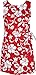 RJC Women's Hibiscus Pareo Hawaiian Mock Wrap Sarong Dress