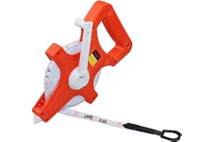 YIMA Open Reel Fiberglass Tape Measure Inch Metric Scale,100 Feet, 30 Meter (100 Feet)
