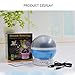 Music Night Light Lullaby,YHZO Rechargeable Stars Moon projector Lamp, 4 LED Bulbs 9 Light Color Changing(3.2FT USB Cord) ,360 Rotation,12 songs ,Gift for Babies Children,Nursery（Blue）