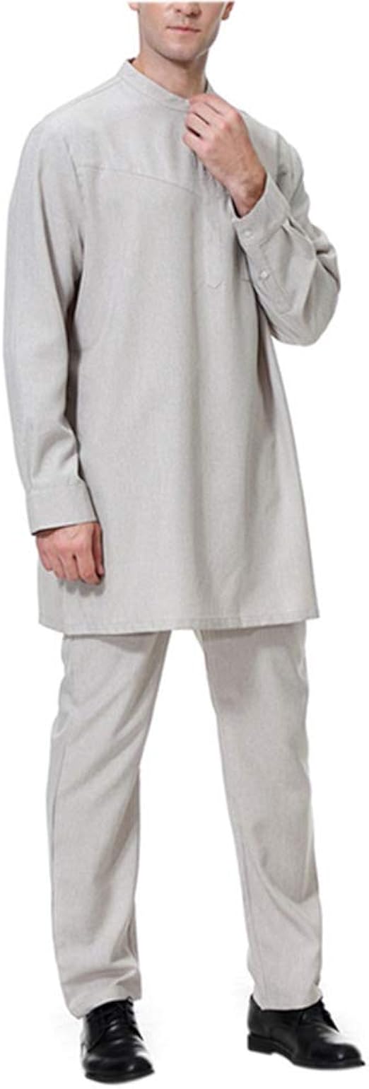 Amazon Co Jp メンズ イスラム 服 セット アラブ 教徒 ドバイ アラビア ローブ 服 ファッション小物