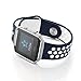 Fitbit Blaze Bands, EloBeth for Fitbit Blaze Soft Silicone Replacement Sport Band Fitbit Blaze Smart Fitness Watch (Blue/White-Large)