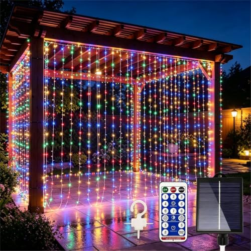 Solar Curtain Lights Remote Control