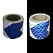 Viewm Reflective Tape 3 m Safety Warning Tape Arrow Sticker 2 Inch x 3.28 Yard / 5 cm x 3 m, 3 Rolls, Blue and Silver