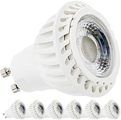 JCase GU10 LED Light Bulbs, 5W, 50W Halogen Equivalent, 360LM, Soft White 3000K, 60 degree Beam Angle, Recessed Lighting, Track Lighting, Spotlight, 6 Pack
