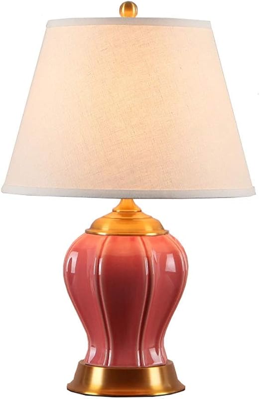 Bedside lamp All Bronze American Ceramic Table Lamp Bedroom Bedside