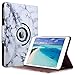 ULAK iPad Air Case, Multi-Angle Rotating Stand Protective Case Cover for Apple iPad Air (2013 Release) with Automatic Wake/Sleep Function (Artistic Marble Pattern)