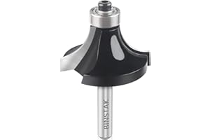 1/2" Radius Roundover Router Bit 1/4" Shank, Carbide Tipped Edge Forming Roundover Bit Bead Rounding Over Edging Bit by BINSTAK