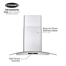 COSMO COS-668AS750 30 in. Wall Mount Range Hood