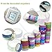 Glitter Tape Set of 50 Rolls- Decorative Washi Tape Perfect for DIY Crafts Book Designs,Scrapbook -Decorative, Bullet Journal,Planner,Album