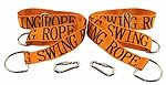 HIG SPORTS Tree Swing Straps , Length Can Be Adjusted Safe, Fast and Easy Installation, Swing Rope with Heavy-Duty Hooks, Perfect for Tree Swing and Hammocks, Set of 2