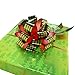 Metallic Red & Green Striped Pull Bows - 8
