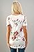 Shopglamla Criss Cross Print Boutique Short Sleeves Top. MADE IN USA