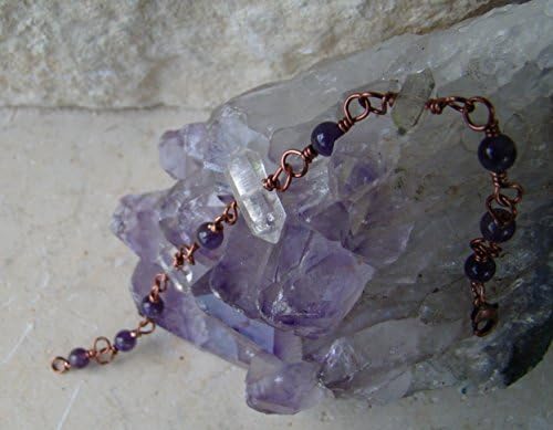 Herkimer Diamond &amp; Amethyst Bracelet