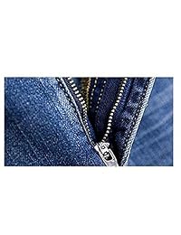 tengfu dama Juniors Casual Cintura Alta una línea Split Jean azul de larga falda de lápiz