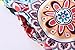 Demetory Women's Sexy Sleeveless Floral Print Bohemian O-Neck Tank T-Shirt Dresses with Pocket (Red, Large)
