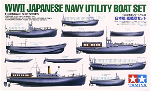 Tamiya 78026 1/350 WWII Japanese Navy Utility Boat Set